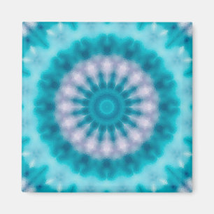 Sky blue kaleidoscope magnet
