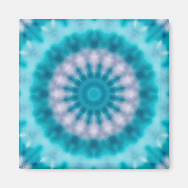 Sky blue kaleidoscope magnet (Front)