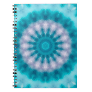 Sky blue kaleidoscope notebook