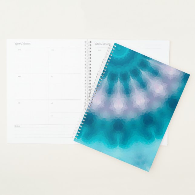 Sky blue kaleidoscope planner (Display)