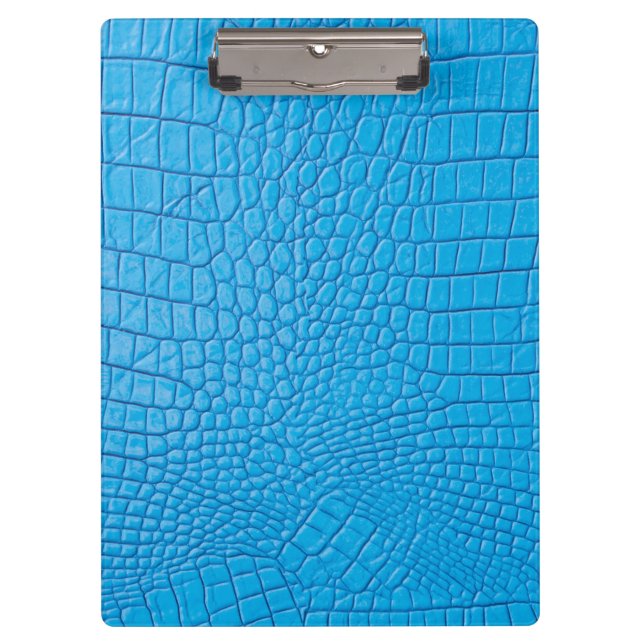 Sky blue leather  clipboard (Front)