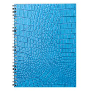 Sky blue leather notebook