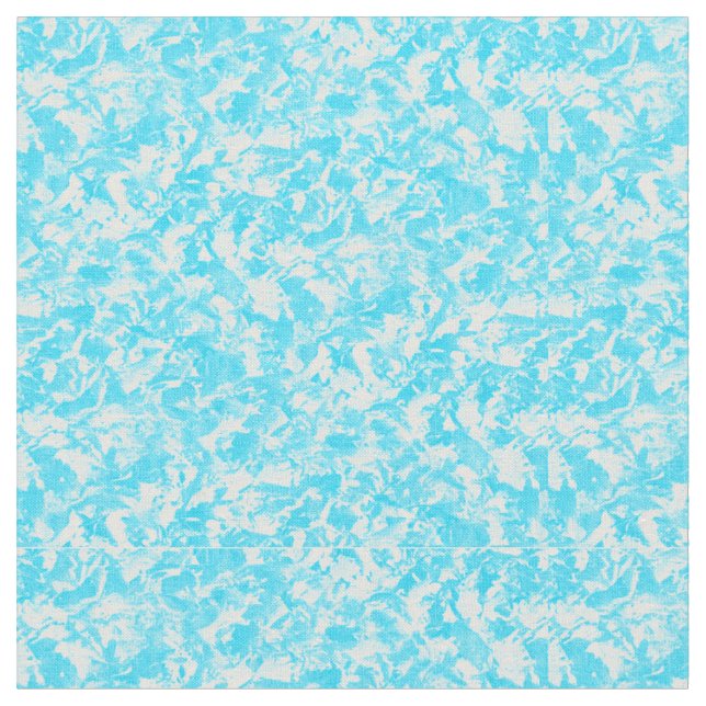 Sky Blue Lettuce Cotton Fabric (Close Up)