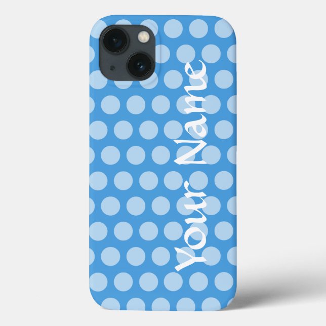 Sky Blue Moroccan Moods Dots Case-Mate iPhone Case (Back)