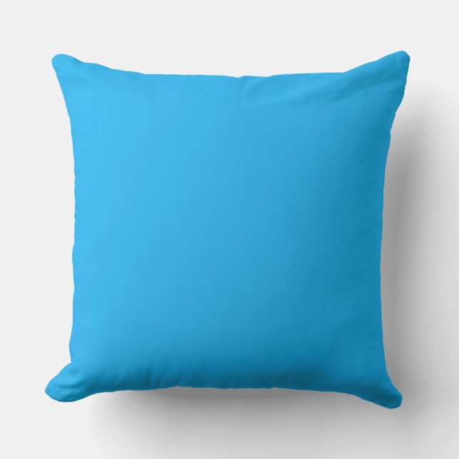 Sky Blue Outdoor Pillow (Front)