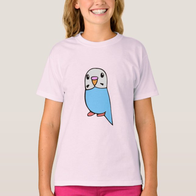 Sky Blue Parakeet Tee (Front)