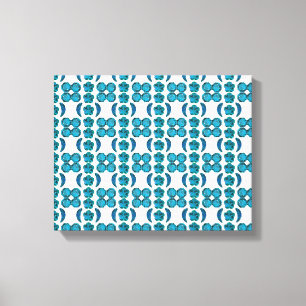 Sky Blue Pattern Canvas Print