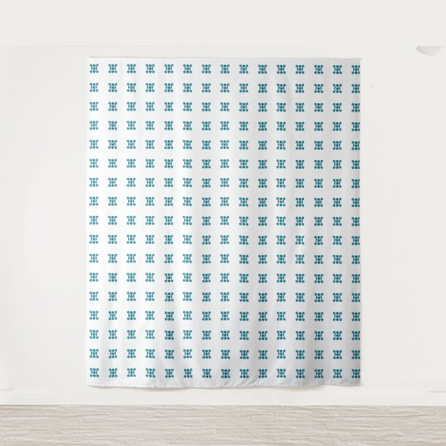 Sky Blue Pattern Tapestry (Front)