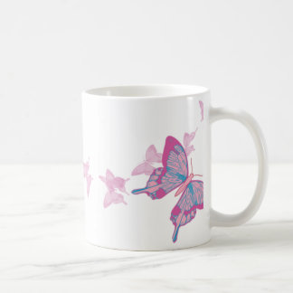 Sky Blue Pink Butterfly Mug