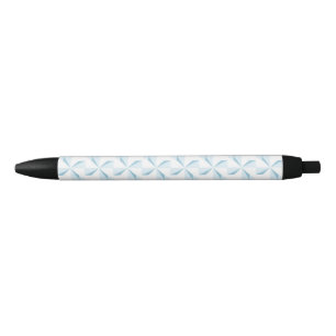 Sky Blue Pinwheels Black Ink Pen