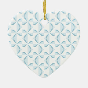 Sky Blue Pinwheels Ceramic Tree Decoration