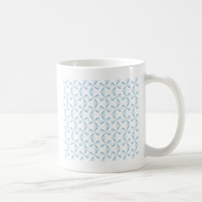 Sky Blue Pinwheels Coffee Mug (Right)