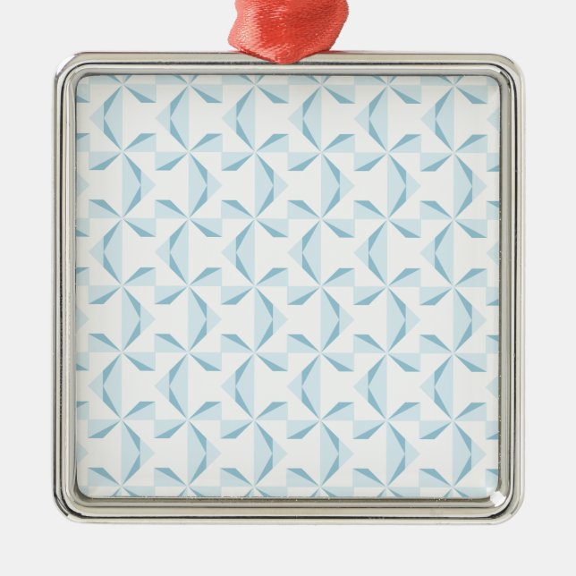 Sky Blue Pinwheels Metal Tree Decoration (Front)