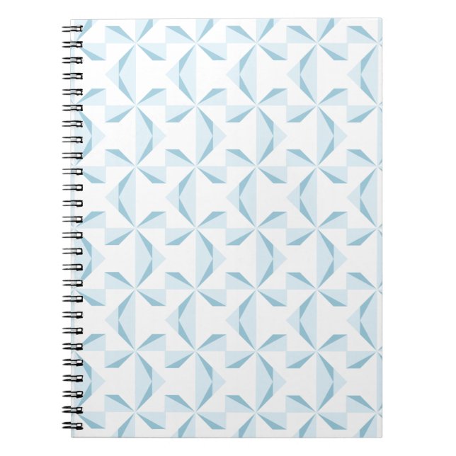 Sky Blue Pinwheels Notebook (Front)
