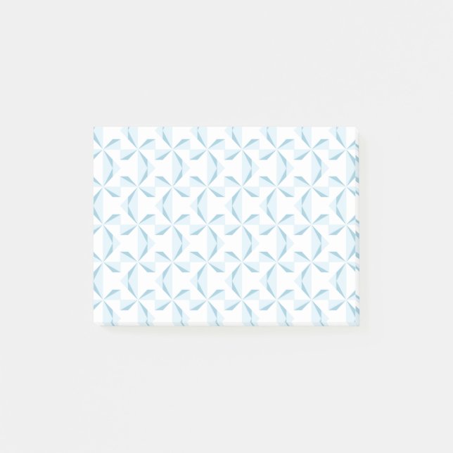 Sky Blue Pinwheels Post-it Notes (Front)