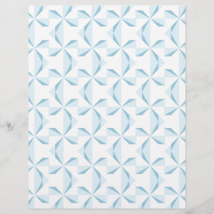 Sky Blue Pinwheels Scrapbook Paper
