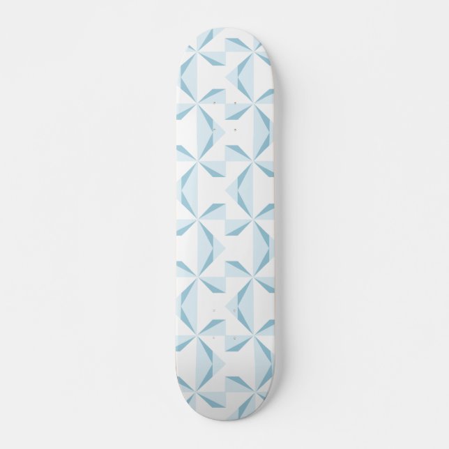 Sky Blue Pinwheels Skateboard (Front)