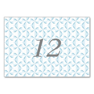 Sky Blue Pinwheels Table Number