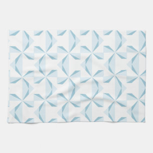 Sky Blue Pinwheels Tea Towel