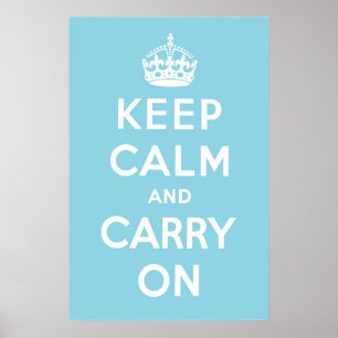 Sky Blue Poster