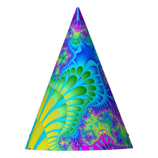 Sky Blue Rainbow Melt Party Hat