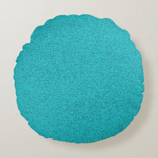 Sky Blue Round Cushion (Front)