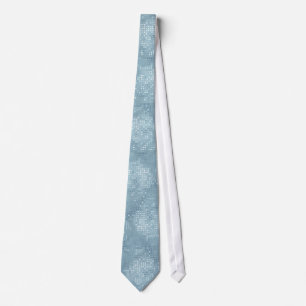 Sky Blue Sequin Effect Tie