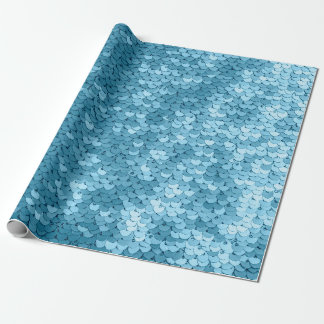 Sky blue shiny fabric with sequins, abstract backg wrapping paper
