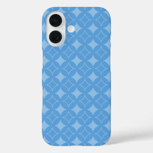 sky blue shippo pattern iPhone 16 case