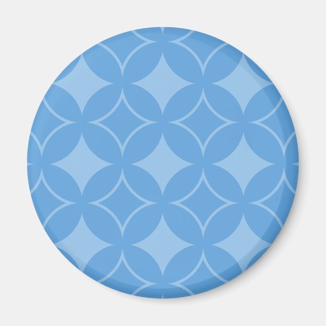 Sky blue shippo pattern magnet (Front)