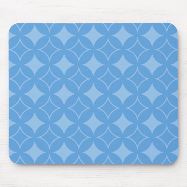 Sky blue shippo pattern mouse pad (Front)