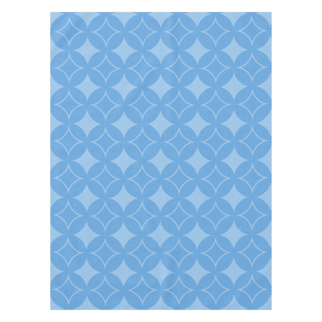 Sky blue shippo pattern tablecloth (Front)