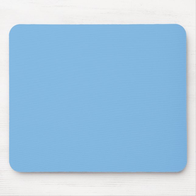 Sky Blue (solid colour) Aero  Mouse Pad (Front)