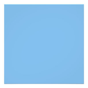 Sky Blue (solid colour) Aero Photo Print