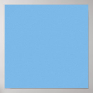 Sky Blue (solid colour) Aero Poster