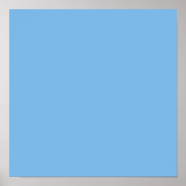 Sky Blue (solid colour) Aero  Poster (Front)