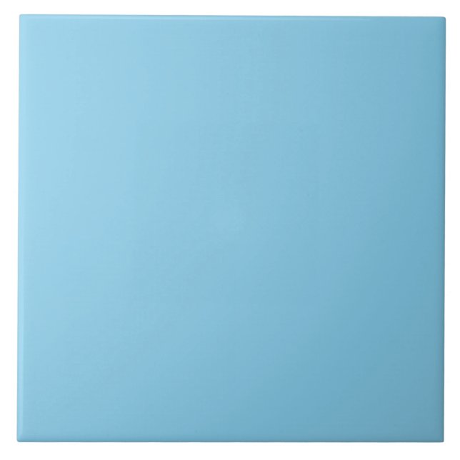 Sky Blue solid colour Ceramic Tile (Front)