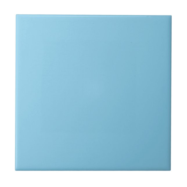 Sky Blue solid colour Ceramic Tile (Front)