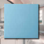 Sky Blue Solid Colour | Classic | Elegant Ceramic Tile<br><div class="desc">Sky Blue Solid Colour | Classic | Elegant | Trendy | Stylish | Gift</div>