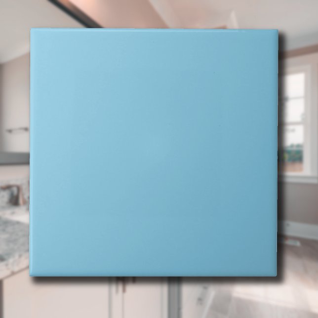Sky Blue Solid Colour | Classic | Elegant Ceramic Tile (Creator Uploaded)