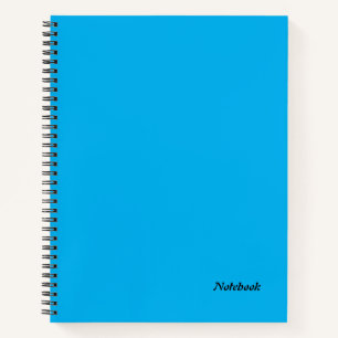 Sky Blue Spiral Notebook