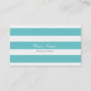 Sky Blue Stripe Business Card