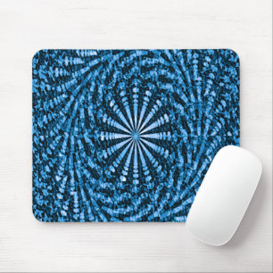 Sky Blue swirling basket beads..... Mouse Pad
