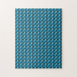 Sky Blue Topaz Cushion Gemstone Jigsaw Puzzle