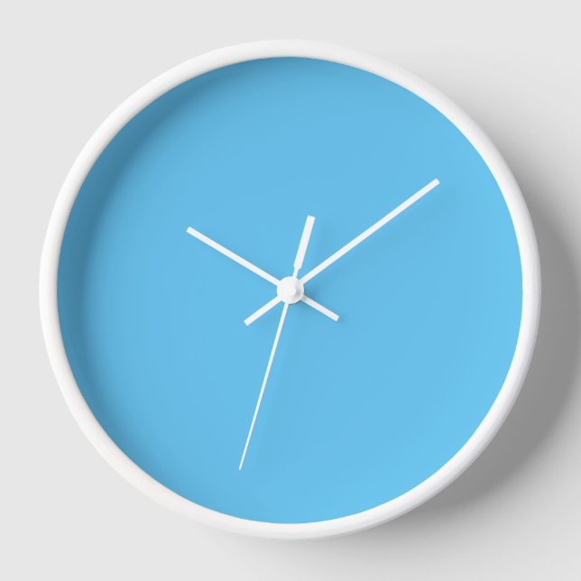 Sky Blue  Wall  Clock (Front)