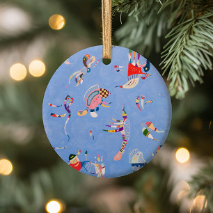 Sky Blue Wassily Kandinsky Ceramic Ornament