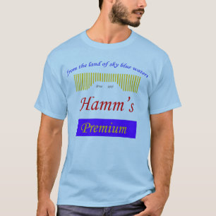 sky blue waters, Hamms logo T-Shirt