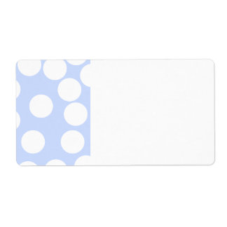Sky blue with large white dots.