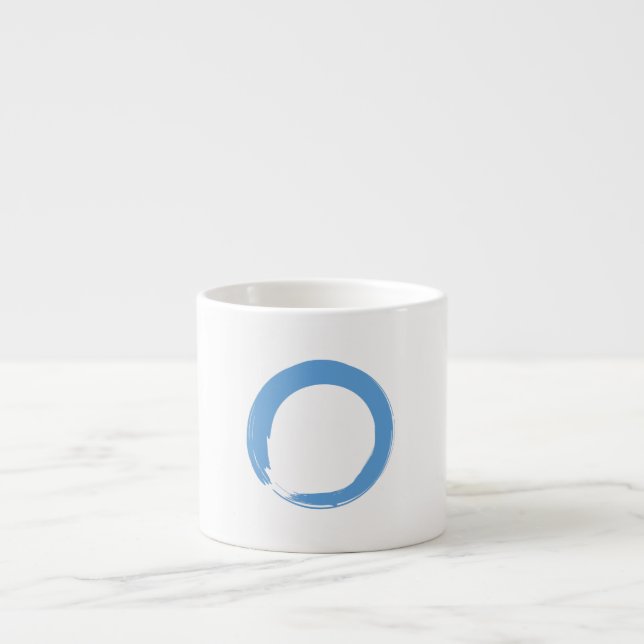 Sky Blue Zen Symbol Espresso Cup (Front)