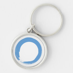 Sky Blue Zen Symbol Key Ring